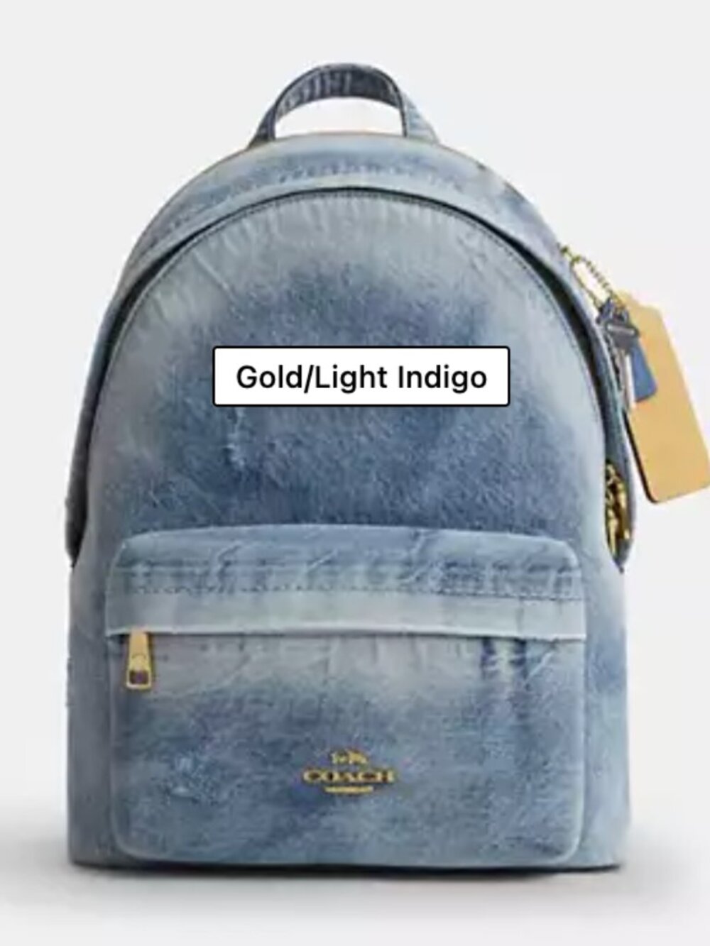 Coach Loved Denim Small Backpack NWT